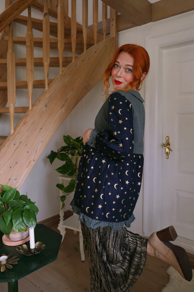 Redyed Starry Night Mini Dress | S