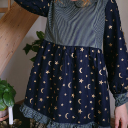 Redyed Starry Night Mini Dress | S