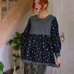 Redyed Starry Night Mini Dress | S