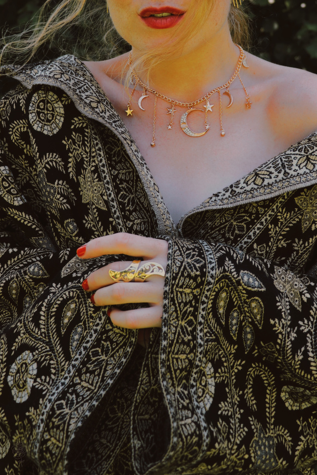 Luna Statement Brass Ring 