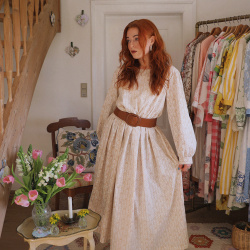 Rita's Abstract Tulips Recycled Dress | L