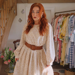 Rita's Abstract Tulips Recycled Dress | L