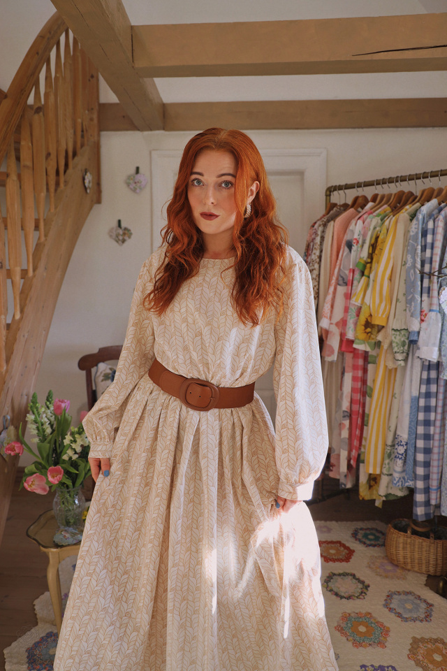 Rita's Abstract Tulips Recycled Dress | L