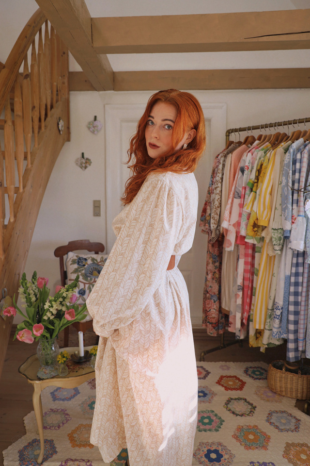 Rita's Abstract Tulips Recycled Dress | L