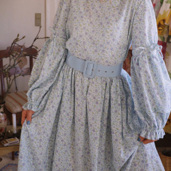 Rita's Blue Blossom Recycled Dress  &amp; Waistcoat | L