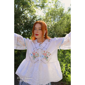 Rita's Blue Embroidered Summer Top | L