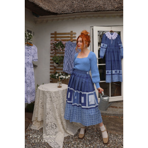 Rita's Blue Summer Wrap Skirt | S-L