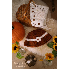 Rita's Brown Crochet Fall Hat 