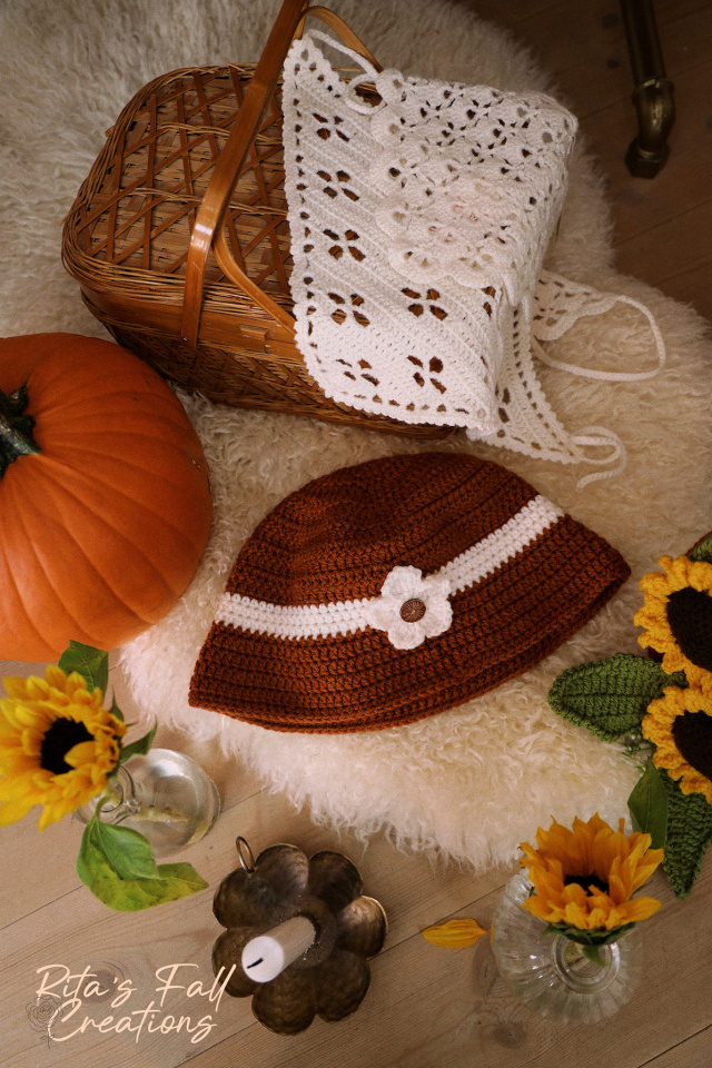 Rita's Brown Crochet Fall Hat 