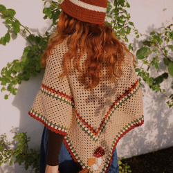 Rita's Mushroom Crochet Shawl 