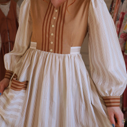 Rita's Spring Striped Recycled Vintage Dress | S