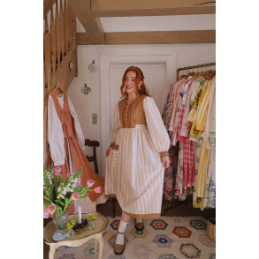 Rita's Spring Striped Recycled Vintage Dress | S