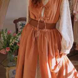 Rita's Clay Pinafore Recycled Dress | L/XL