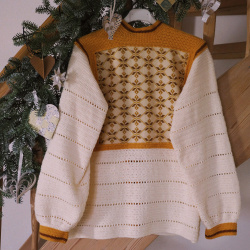 Rita's Bright Retro Recycled Cardigan | M