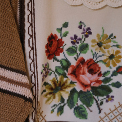 Rita's Fall Floral Dream Crochet Cardigan | S/M