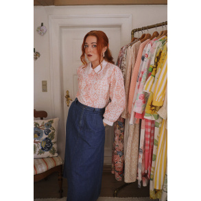 Rita's Graphical Blouse & Bow | S