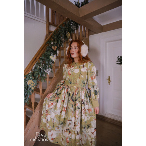 Rita's Green Floral Recycled Dress | S