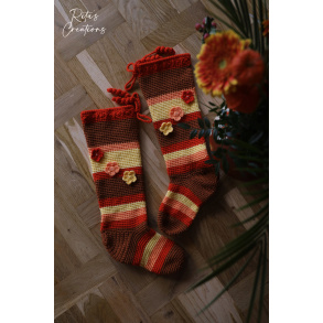 Rita's Thick Handmade Crochet Socks | EU 37/38