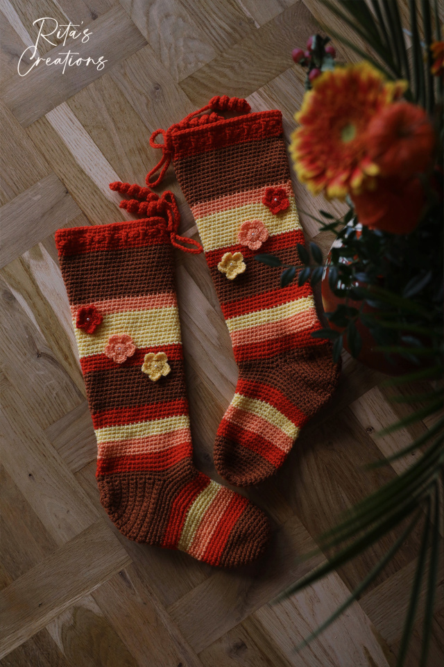 Rita's Thick Handmade Crochet Socks | EU 37/38