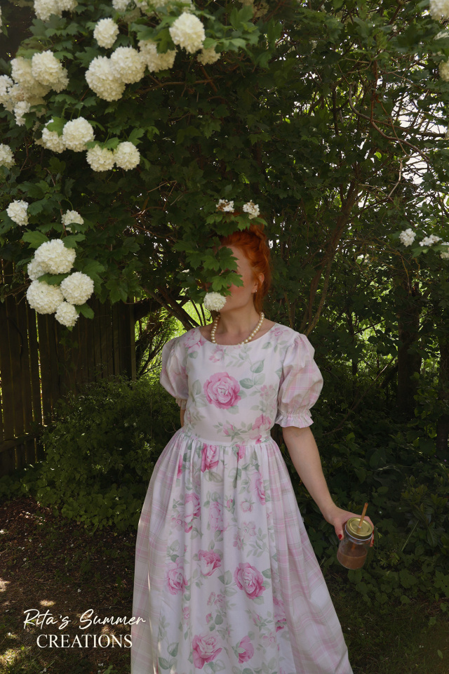 Rita's Pink Rose Summer Dress | M/L