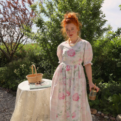 Rita's Pink Rose Summer Dress | M/L