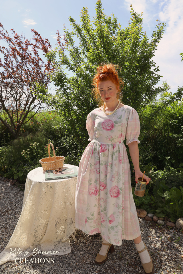 Rita's Pink Rose Summer Dress | M/L