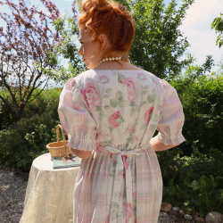 Rita's Pink Rose Summer Dress | M/L