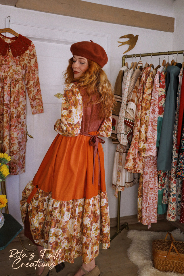 Rita's Fall Fantastic Upcycled Dress | S