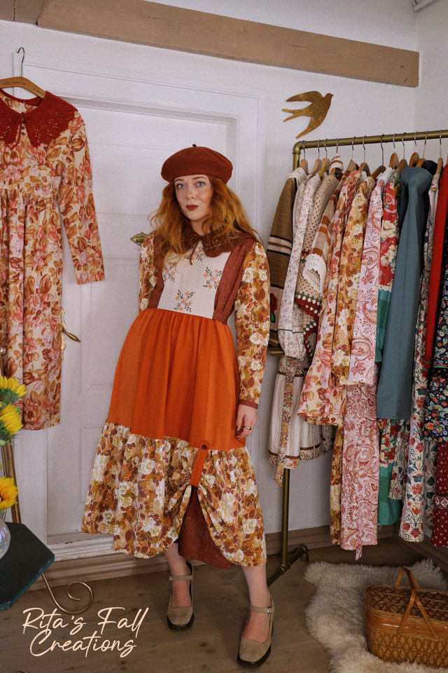 Rita's Fall Fantastic Upcycled Dress | S