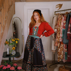 Rita's Recycled Vintage Skirt | S