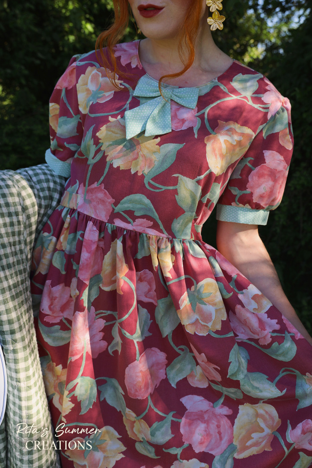 Rita's Red Floral Summer Dress | M