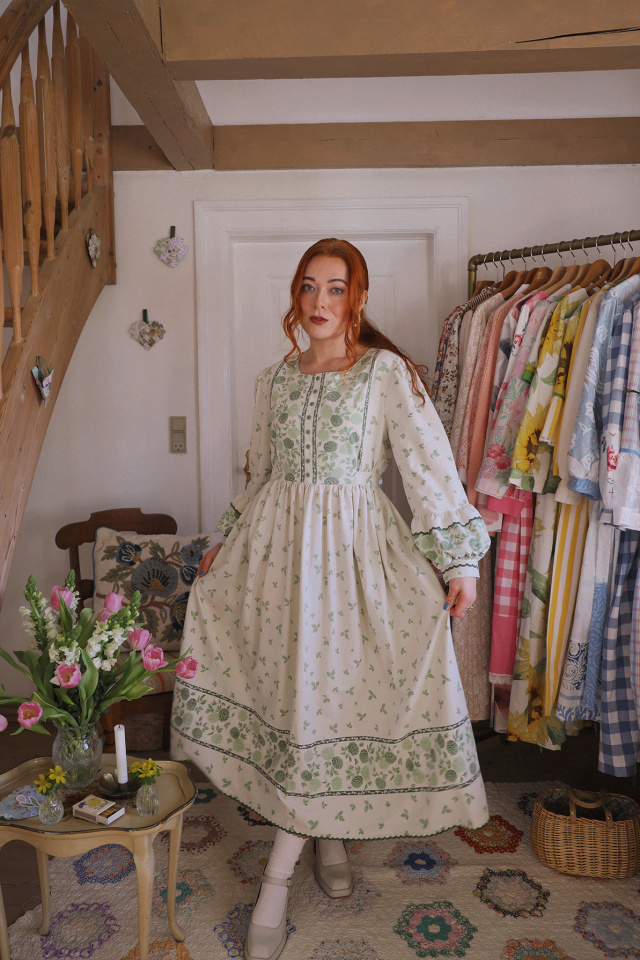 Rita's Spring Green Recycled Dress | M