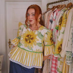 Rita's Sunflower Blouse | M