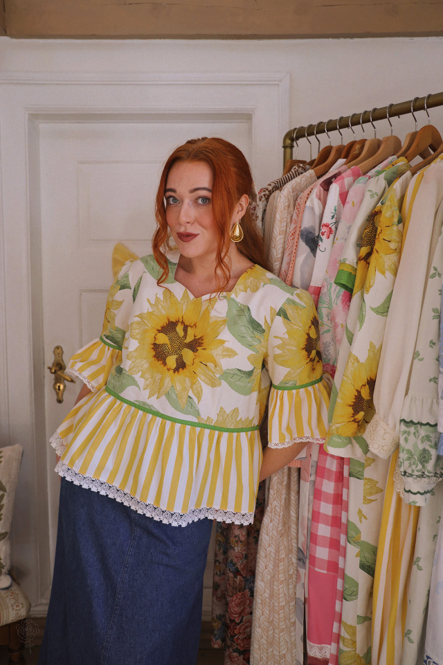 Rita's Sunflower Blouse | M