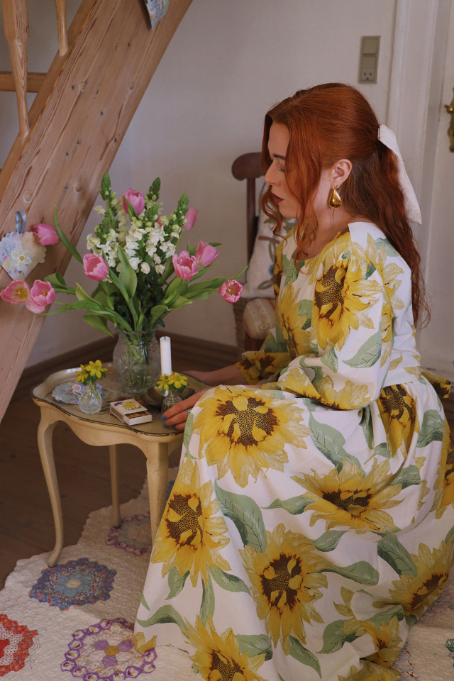 Rita's Sunflower Recycled Dress | L