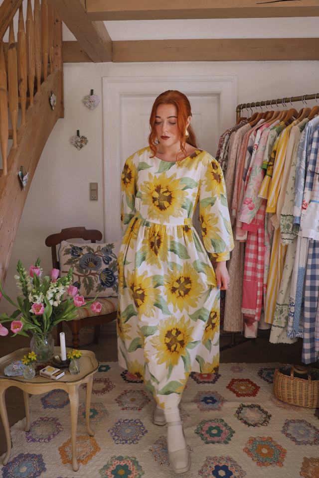 Rita's Sunflower Recycled Dress | L