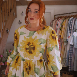 Rita's Sunflower Recycled Dress | L
