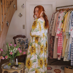 Rita's Sunflower Recycled Dress | L