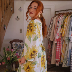 Rita's Sunflower Recycled Dress | L