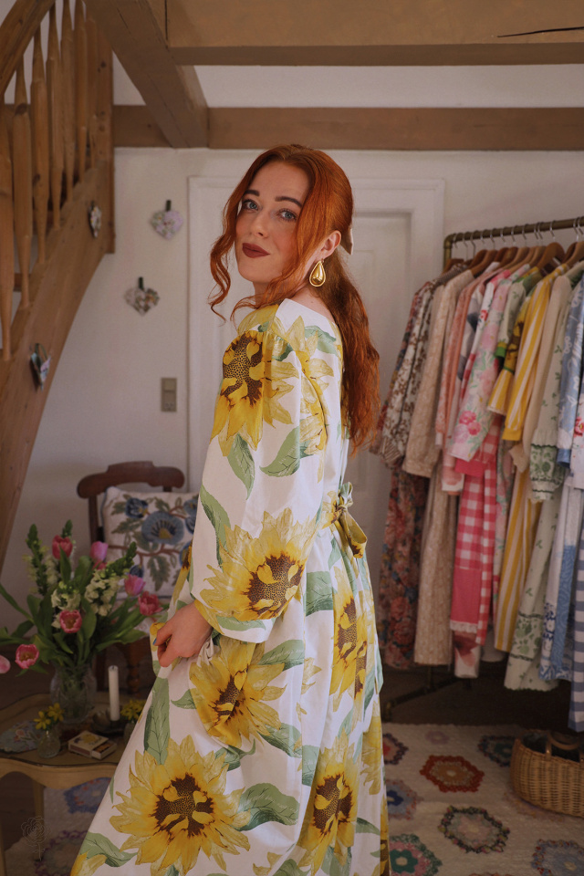 Rita's Sunflower Recycled Dress | L