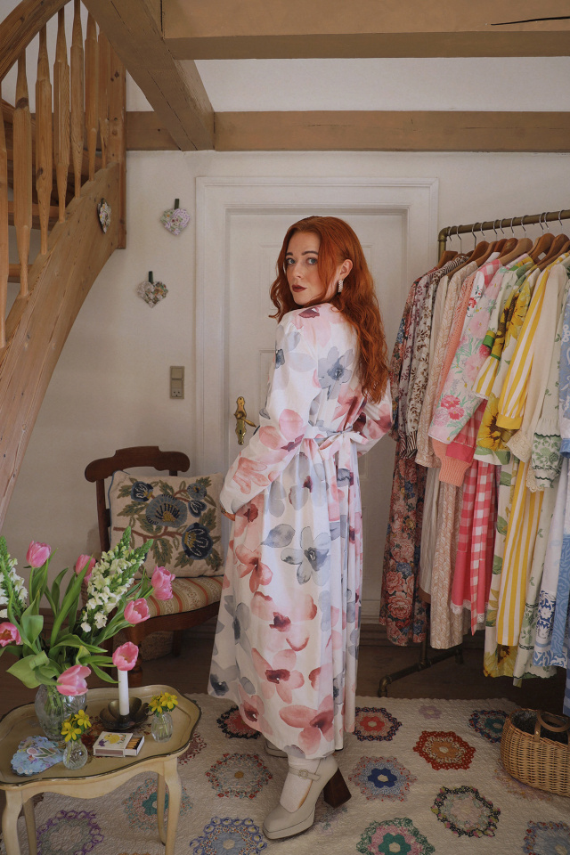 Rita's Watercolour Recycled Dress | L