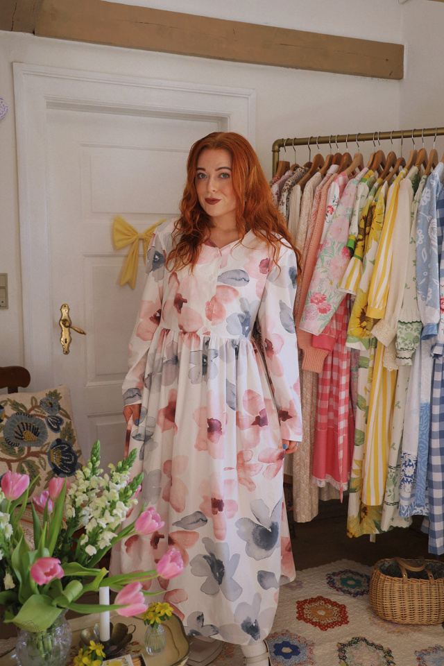 Rita's Watercolour Recycled Dress | L