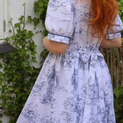 Rita's Blue Nature Print Summer Dress | M
