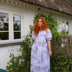 Rita's Blue Nature Print Summer Dress | M