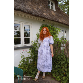 Rita's Blue Nature Print Summer Dress | M