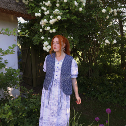 Rita's Blue Nature Print Summer Dress | M