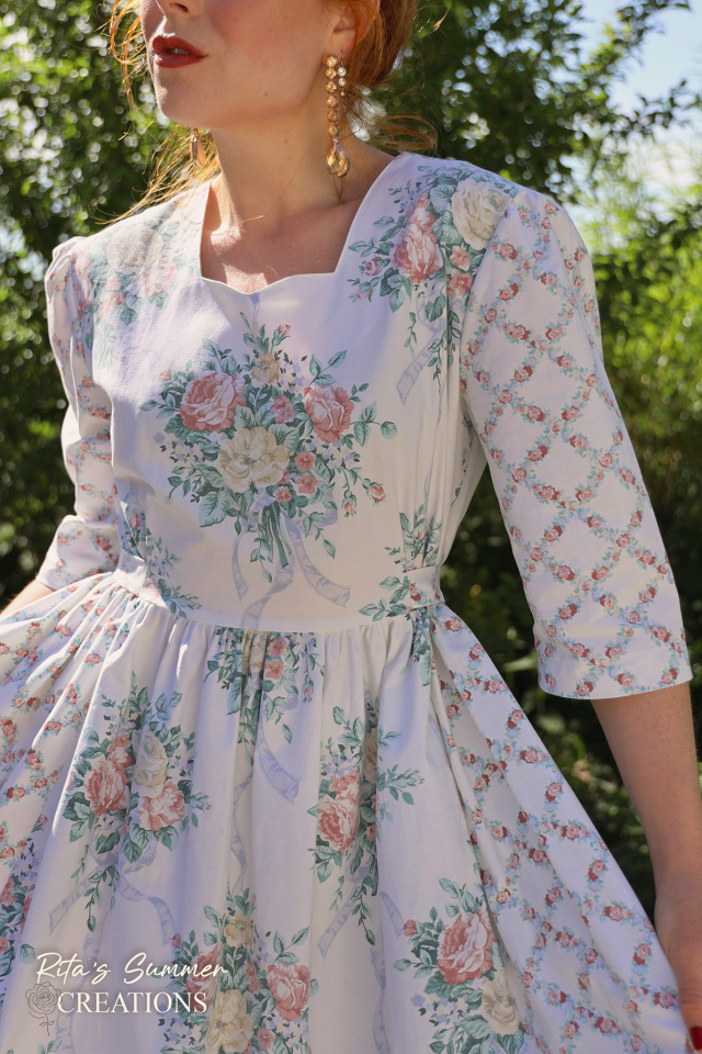 Rita's White Floral Romantic Summer Dress | M
