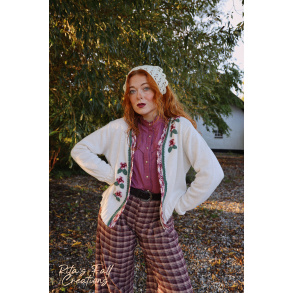 Rita's Reworked White Cardigan | M