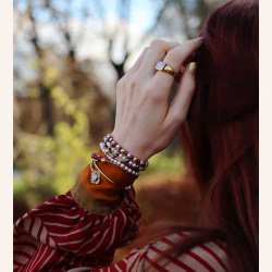 Robin Square Gemstone Ring 