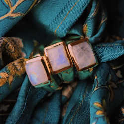 Robin Square Gemstone Ring 